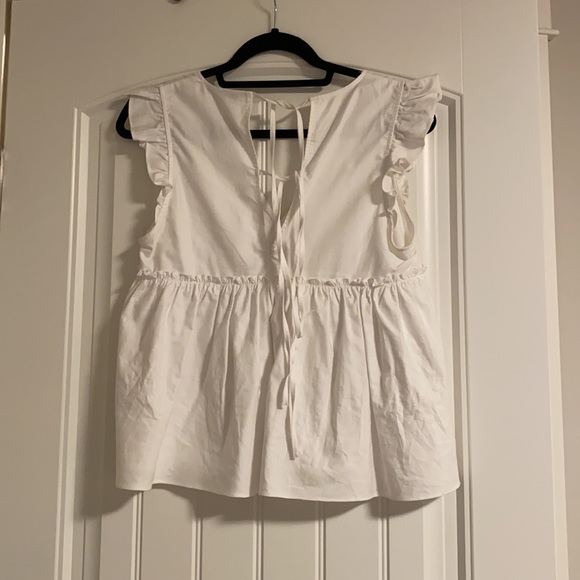 White baby doll blouse - Picture 3 of 4